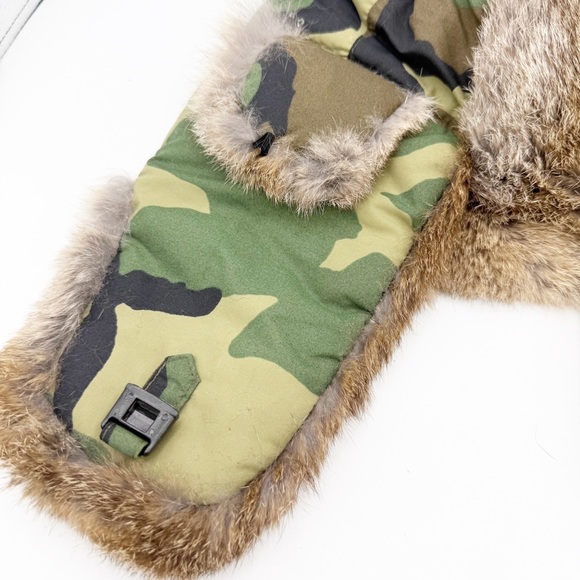 Mad Bomber Rabbit Fur Camo Flapper Trapper Hat XL - Picture 5 of 7